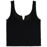 Ribbed Center Cut Crop Tank - Denny's