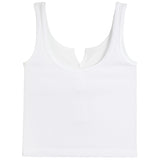 Ribbed Center Cut Crop Tank - Denny's