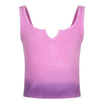 Ombre Dip Dye Ribbed Tank Top - Denny's