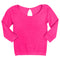 Long Sleeve Ribbed Keyhole Top - Denny's