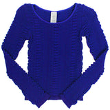 Long Sleeve Textured Top - Denny's