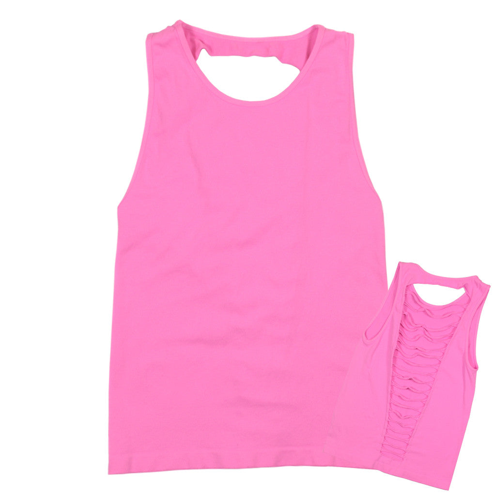 Slash Back Sleeveless Top - Denny's