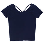Short Sleeve X Back Ballet Top - Denny's