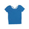 Short Sleeve X Back Ballet Top - Denny's