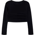 Side Rouching Long Sleeve Top - Denny's