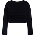 Side Rouching Long Sleeve Top - Denny's