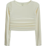 Side Rouching Long Sleeve Top - Denny's