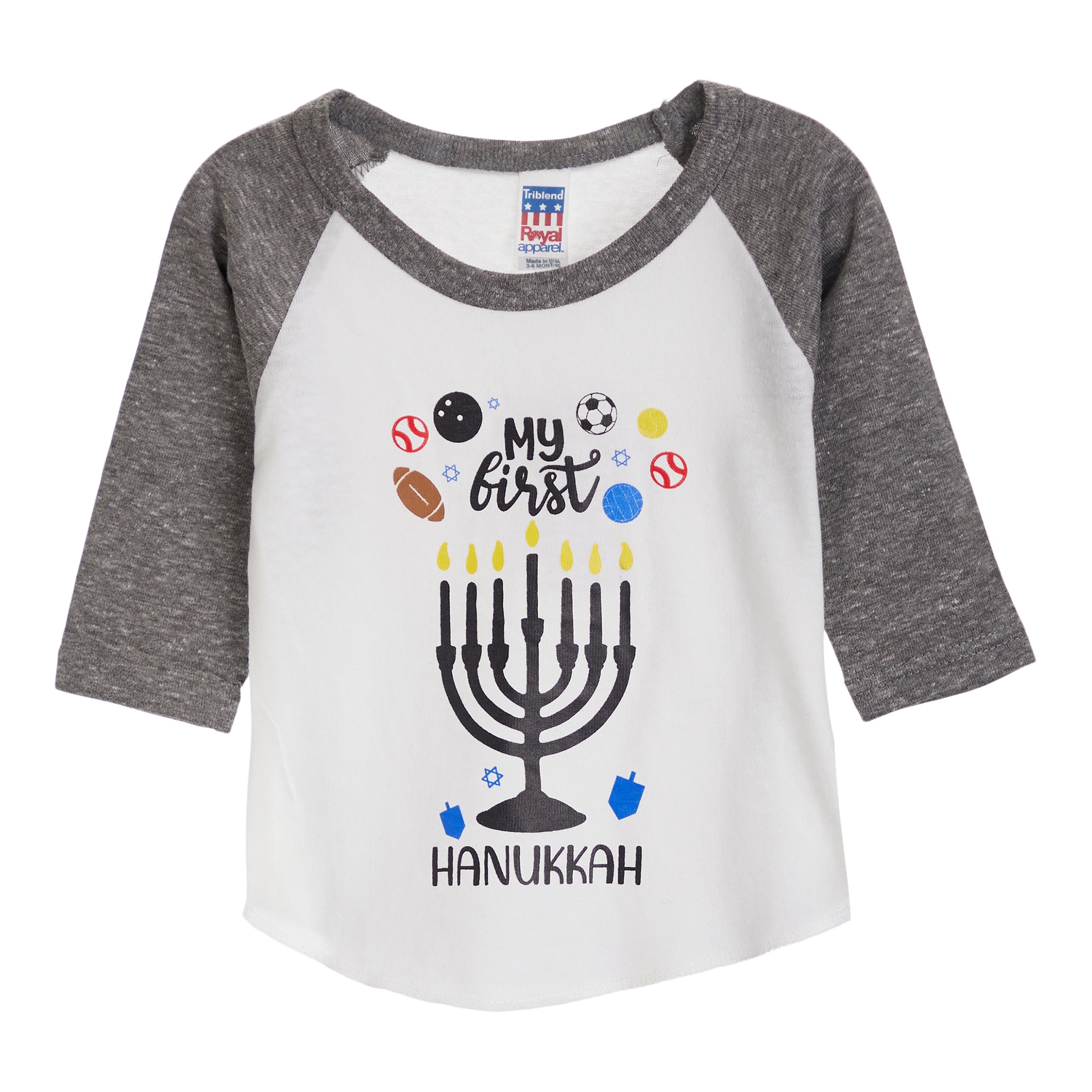My First Hanukkah Raglan Tee - Denny's