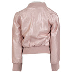 Leather Metallic Bomber - Denny's