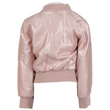 Leather Metallic Bomber - Denny's