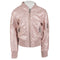 Leather Metallic Bomber - Denny's
