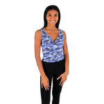 Camo Slit V Tank Top - Denny's