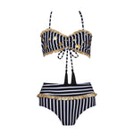 Gold Star 2pc Striped Bikini - Denny's