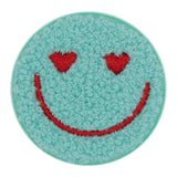 Heart Eye Smiley Fuzzy Patch - Denny's