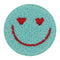 Heart Eye Smiley Fuzzy Patch - Denny's