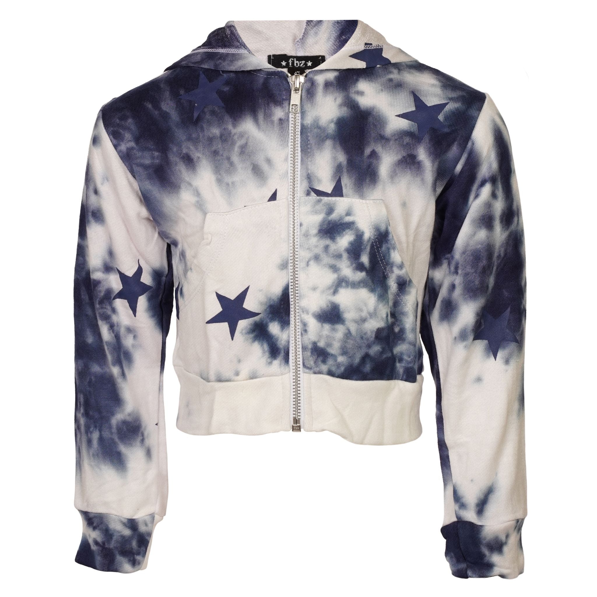 Star Tie Dye Zip Hoodie - Denny's
