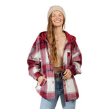 Plaid Hooded Flannel - Denny's