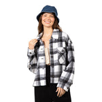 Crop Plaid Buttondown - Denny's