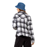 Crop Plaid Buttondown - Denny's