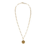 Gold Smiley Face Necklace - Denny's