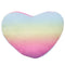 Tie Dye Heart Pillow with Pink Fur Back - Denny's