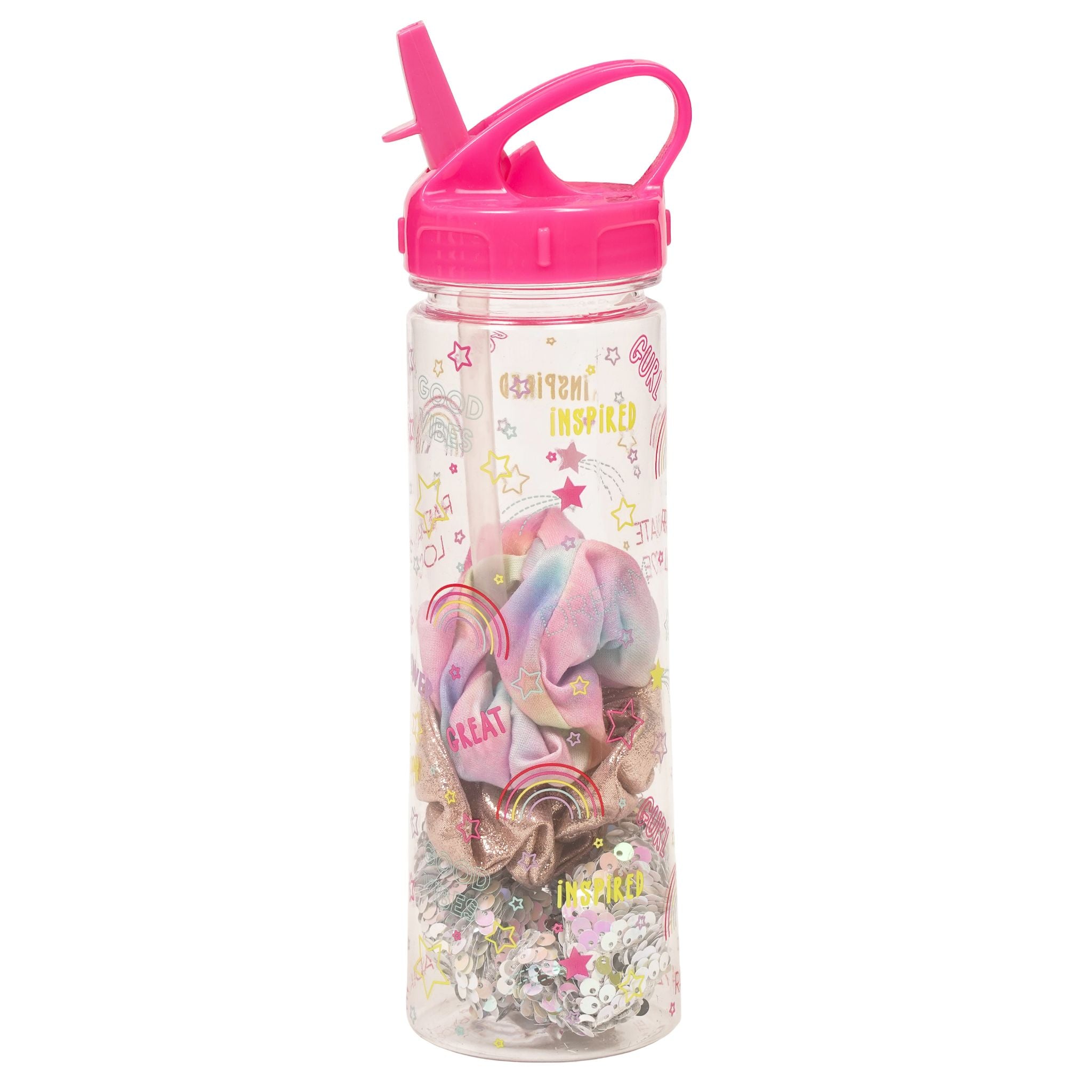 Plastic Water Bottle Set w 3pc Twisters Good Vibes - Denny's