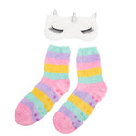Rainbow Unicorn Eye Mask, Cozy Socks & Pouch - Denny's