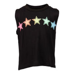Muscle Tank w Neon Stars Across Chest - Denny's