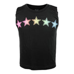 Muscle Tank w Neon Stars Across Chest - Denny's