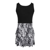 Multi Stitch Rib Tank Bandana Bottom Dress - Denny's