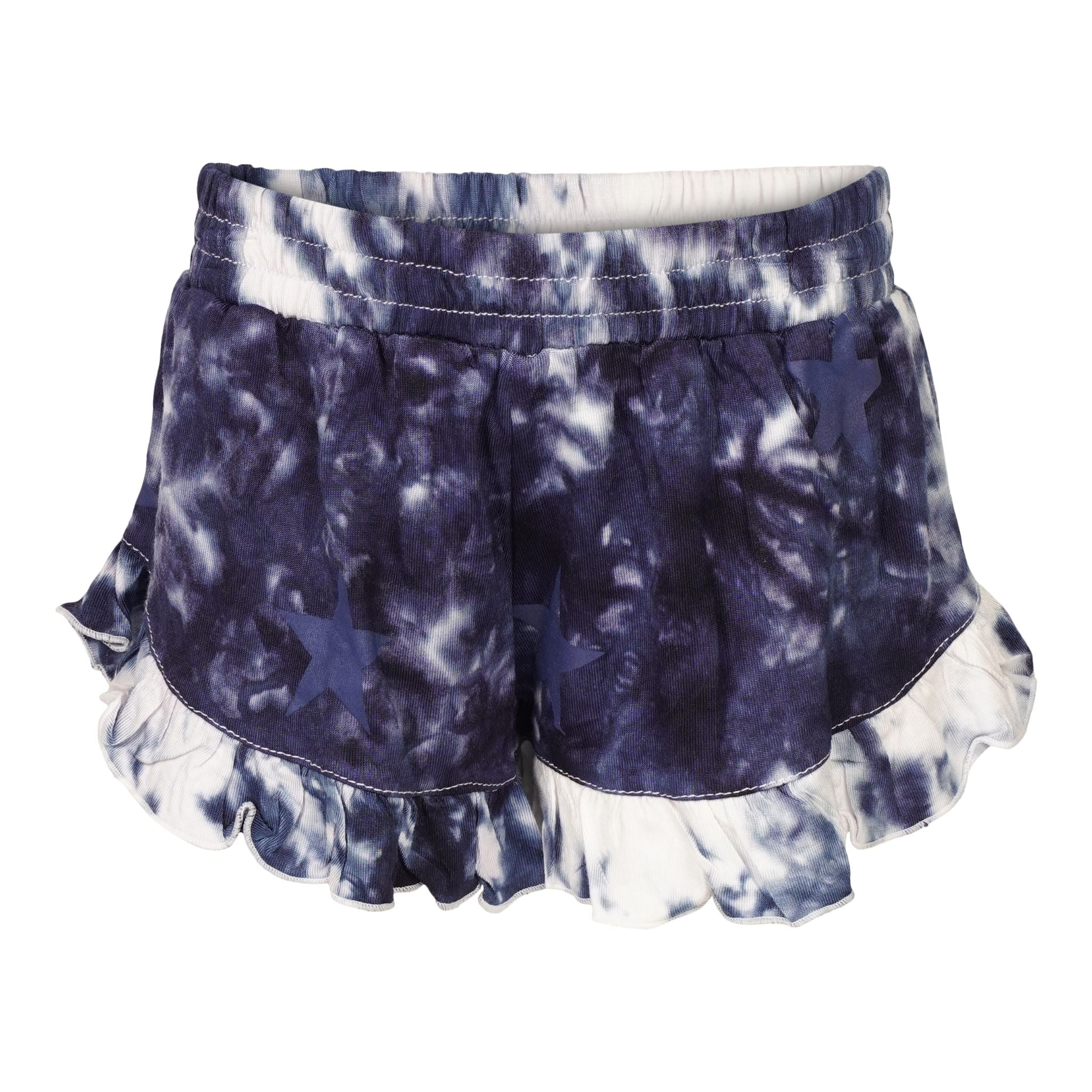 Allover Star Tie Dye Ruffle Short - Denny's