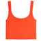 Ribbed Knit Crop Scoop Tank - Denny's