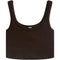 Ribbed Knit Crop Scoop Tank - Denny's