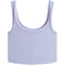 Ribbed Knit Crop Scoop Tank - Denny's