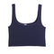 Ribbed Knit Crop Scoop Tank - Denny's