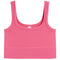 Ribbed Knit Crop Scoop Tank - Denny's