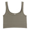 Ribbed Knit Crop Scoop Tank - Denny's
