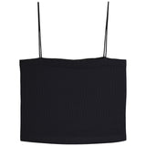Skinny Strap Ribbed Cropped Cami - Denny's