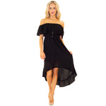 Off Shoulder Gauze Dress - Denny's