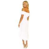 Off Shoulder Gauze Dress - Denny's