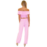Gauze Off Shoulder Crop Top - Denny's