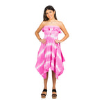 Tie Dye Strapless Dress - Denny's