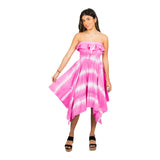 Tie Dye Strapless Dress - Denny's