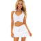 Solid Layered Mini Skirt - Denny's