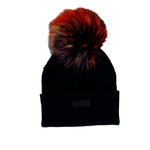 Pink Ombre Studded Beannie with Fur Pom - Fits Sizes 7-14 - Denny's