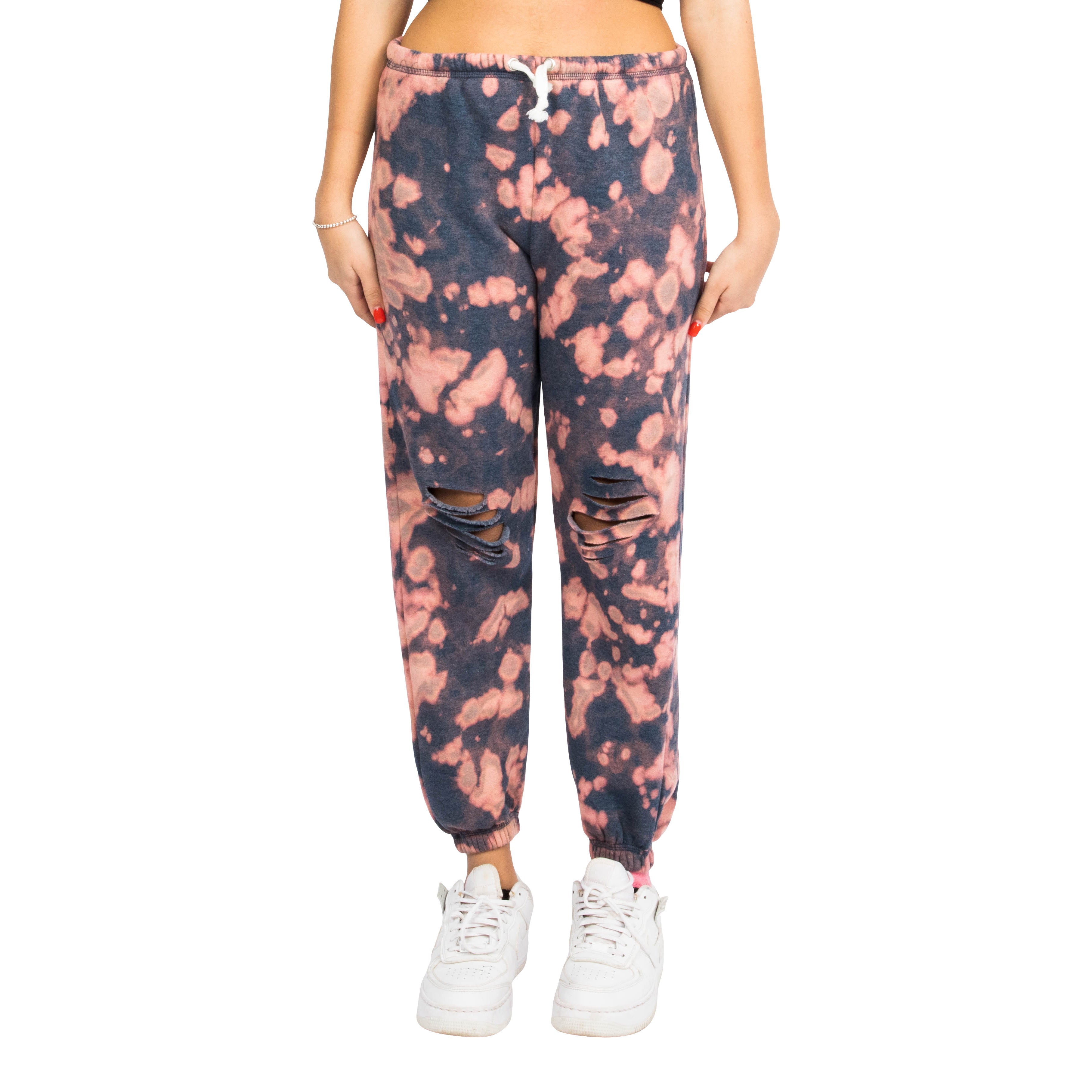 Bleached Ripped Sweatpant - Denny's