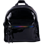 Black Mini Backpack with Rainbow Zipper - Denny's