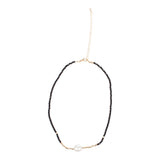 Fresh Water Pearl & Black Choker - Denny's