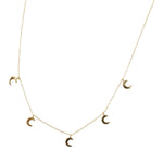 Moon Charms Chain Necklace - Denny's