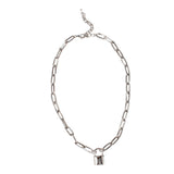 Lock Paper Clip Chain Necklace - Denny's
